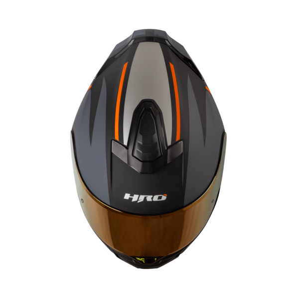 Casco Moto HRO 506 Wise Negro Gris Mate - Imagen 4