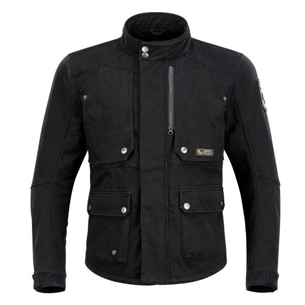 Chaqueta moto Duhan D-2272 Negro Larga Classic - Imagen 2