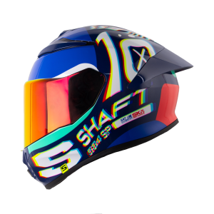 Casco moto Shaft 584sp RGB Azul