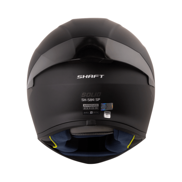 Casco moto Shaft 584sp Solid Negro - Imagen 2