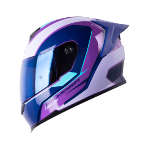 Casco moto Shaft 502sp Fraxer morado + Mica de color