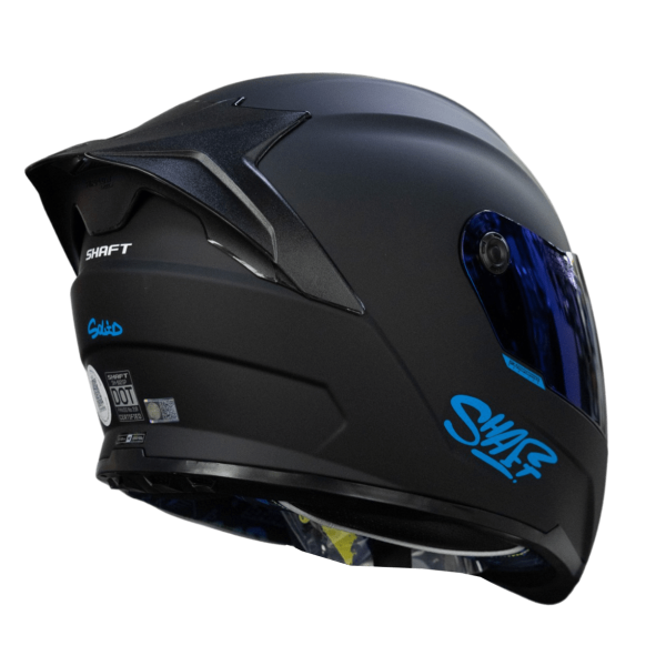 Casco moto Shaft 502sp Solid NG Azul mate + Mica de color - Imagen 2