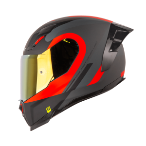 Casco Moto Shaft 562R Suuroka Gris Rojo