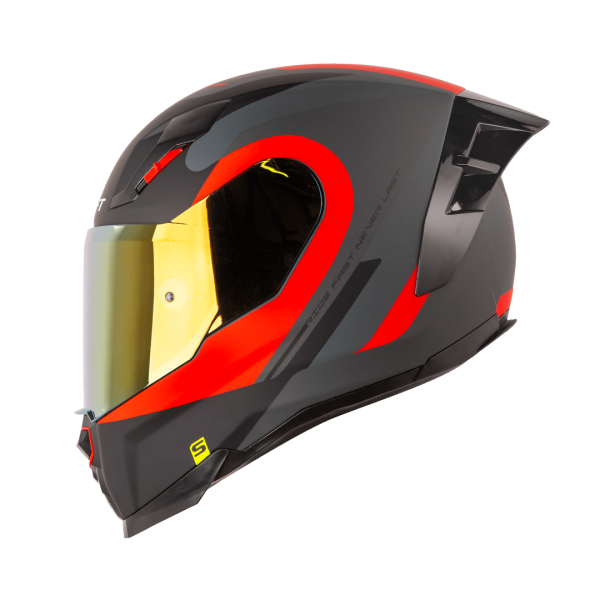 Casco Moto Shaft 562R Suuroka Gris Rojo