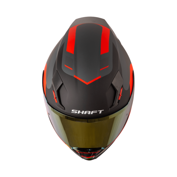 Casco Moto Shaft 562R Suuroka Gris Rojo - Imagen 3