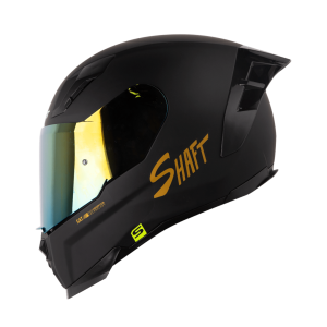Casco Moto Shaft 562R Solid Negro Dorado