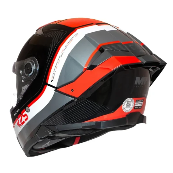 Casco MT Helmets Thunder 4 SV R25 B5 Red Brillo + Pinlock - Imagen 4