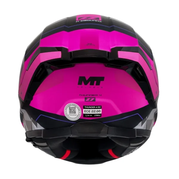 Casco MT Helmets Thunder 4 SV Z7 A8 Pink + Pinlock - Imagen 5