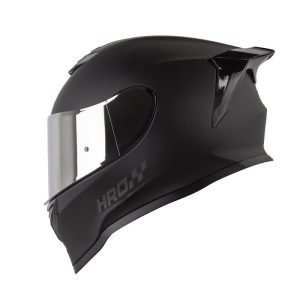 Casco moto HRO 506 Solid Negro Gris Mate