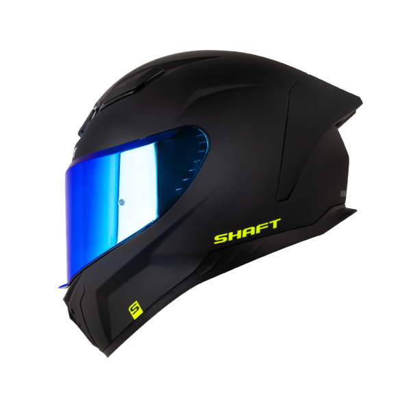 Casco de moto Shaft 547SP solid negro amarillo integral