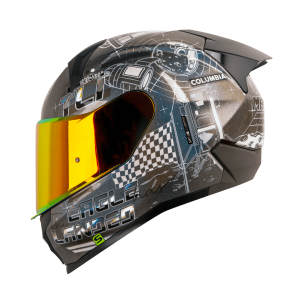 Casco Shaft SH-560 evo Mankind camaleon gris + Mica de regalo