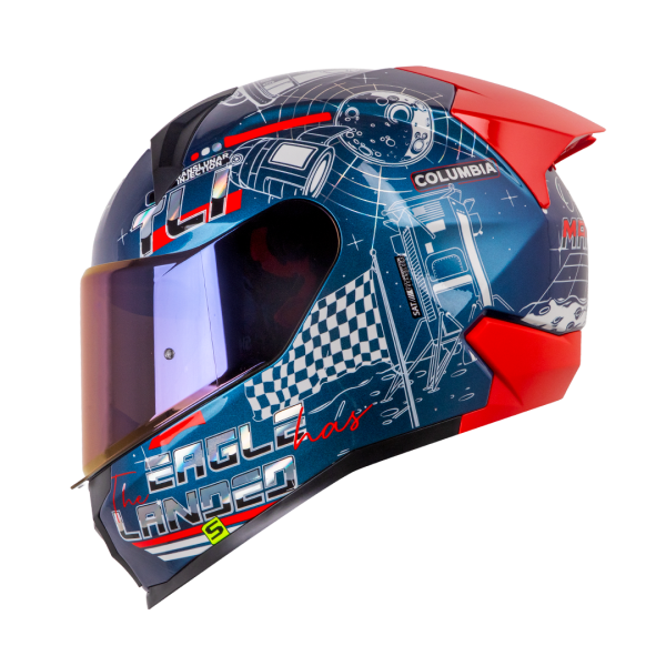 Casco Shaft SH-560 evo Mankind camaleon rojo + Mica de regalo