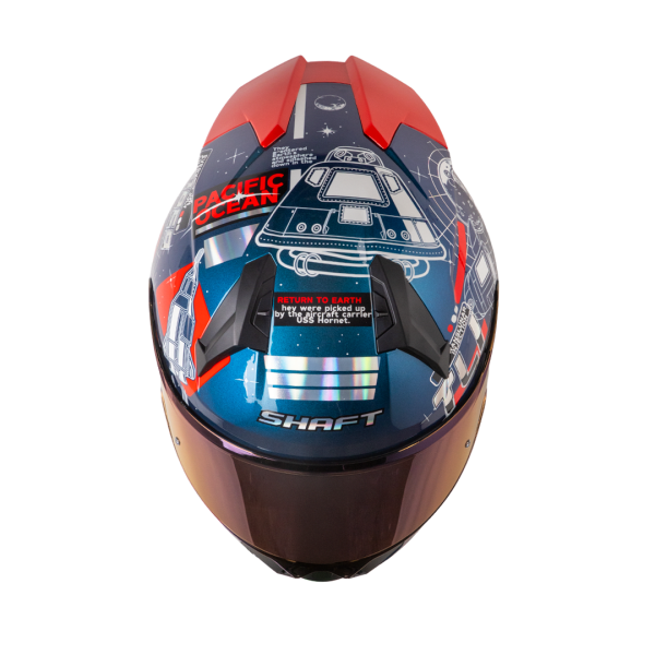 Casco Shaft SH-560 evo Mankind camaleon rojo + Mica de regalo - Imagen 4