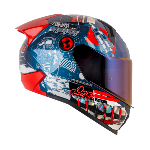 Casco Shaft SH-560 evo Mankind camaleon rojo + Mica de regalo - Imagen 2