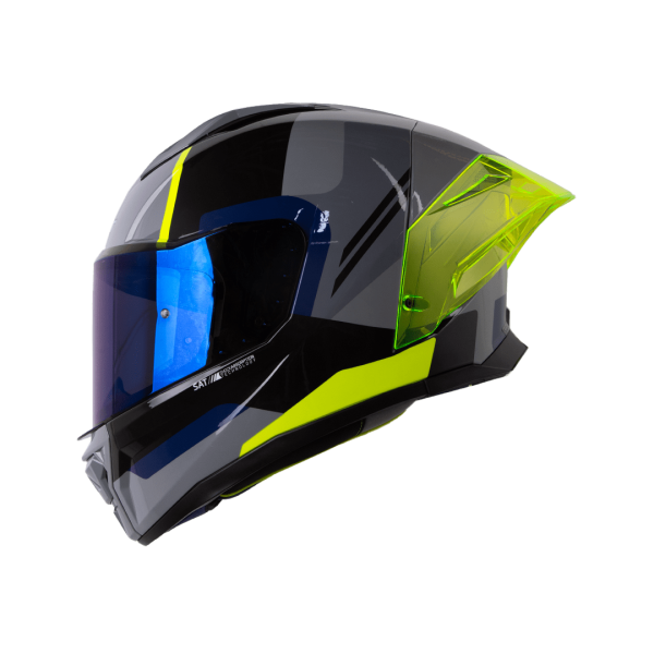 Casco de moto Shaft 596SP Fick gris az os integral