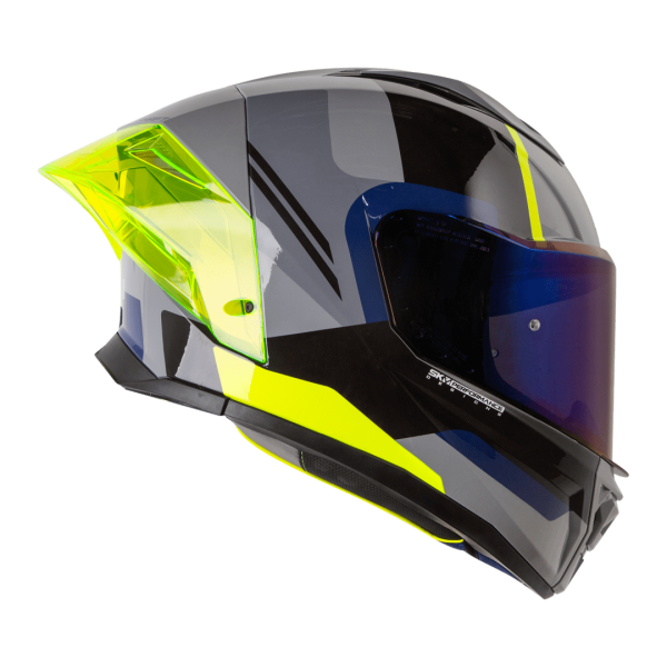 Casco de moto Shaft 596SP Fick gris az os integral - Imagen 3