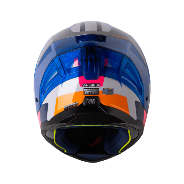 Casco de moto Shaft 596SP Fick gris claro nj integral - Imagen 3