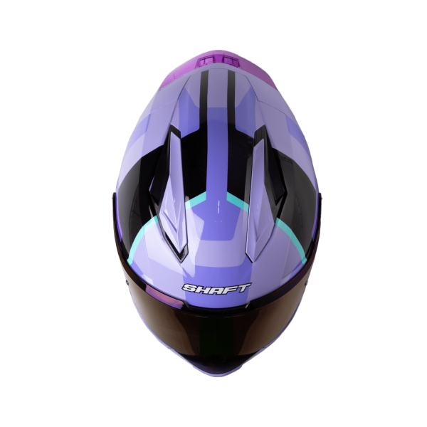 Casco de moto Shaft 596SP Fick morado integral - Imagen 2