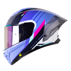 Casco de moto Shaft 596SP Outside azul claro integral