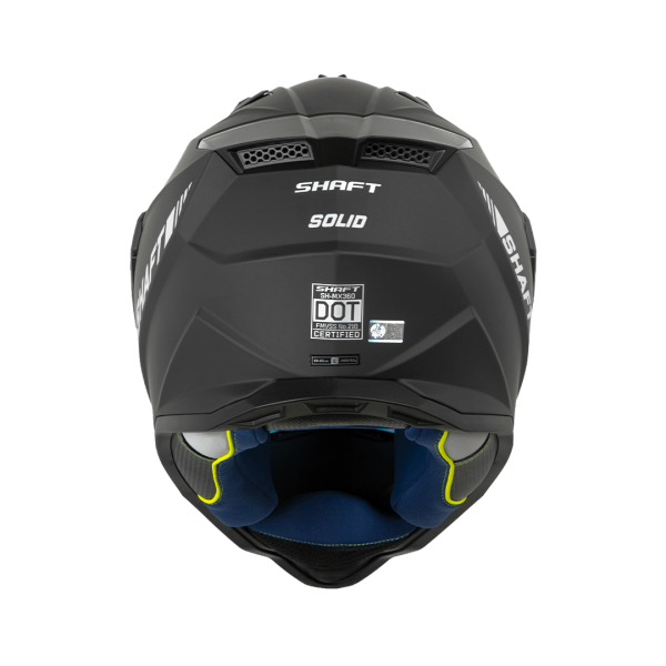 Casco Moto Shaft MX-360 Solid Negro Mate multipropósito - Imagen 4
