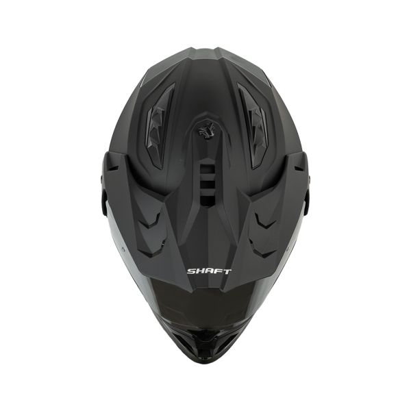 Casco Moto Shaft MX-360 Solid Negro Mate multipropósito - Imagen 3