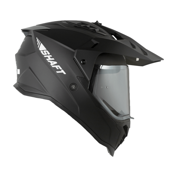 Casco Moto Shaft MX-360 Solid Negro Mate multipropósito - Imagen 2