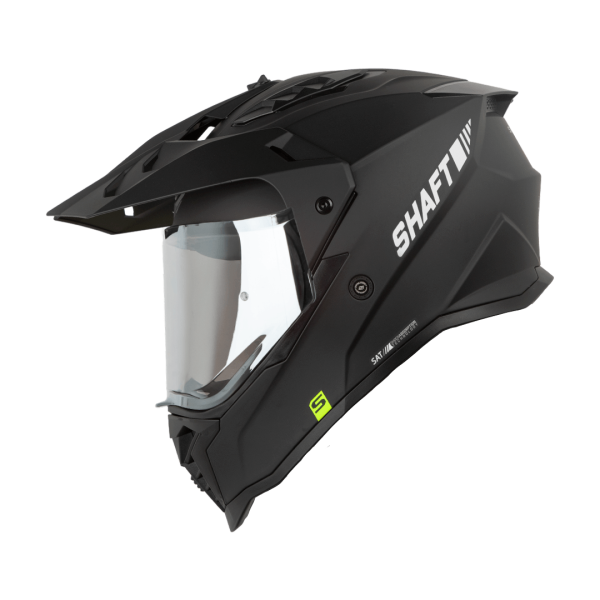 Casco Moto Shaft MX-360 Solid Negro Mate multipropósito