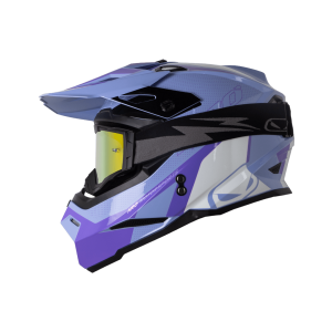 Casco Moto HRO Mx03 Overkill Morado Motocross antiparra