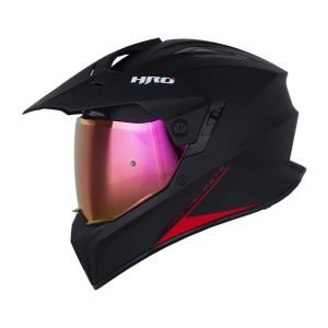 Casco moto HRO MX-340DV Solid Negro Multipropósito