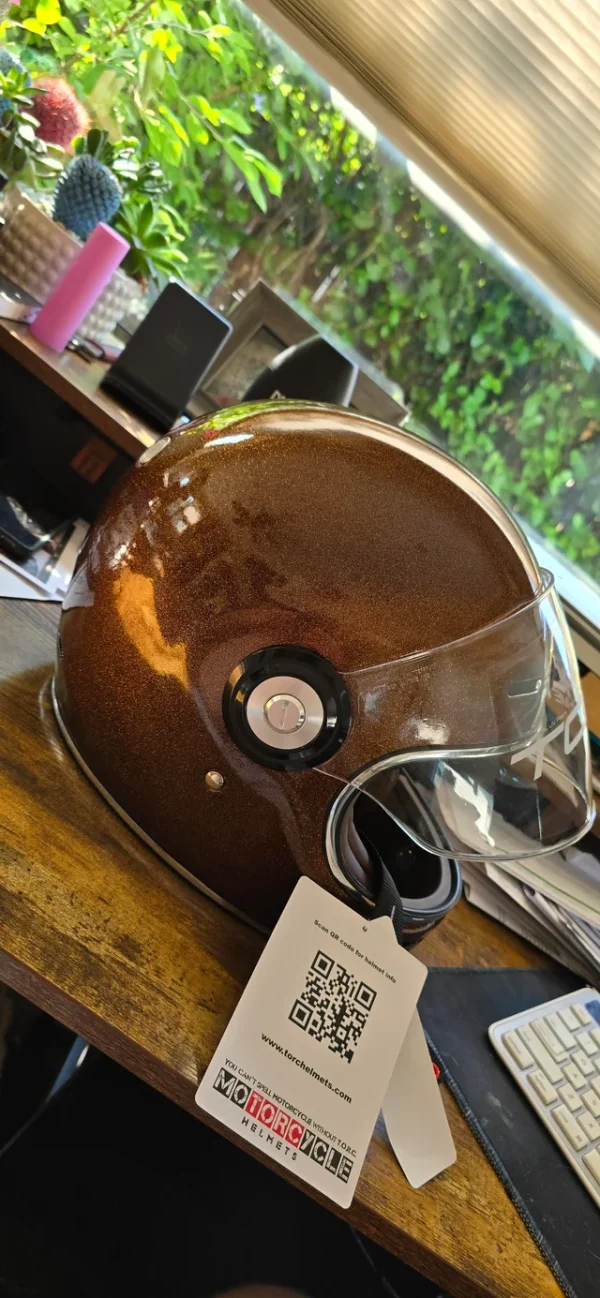 Casco Torc Helmets T1 Bubblegum Dorado - Imagen 3