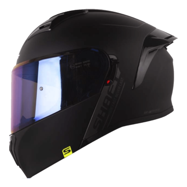 Casco abatible moto Shaft 3820sp Solid Negro Mate