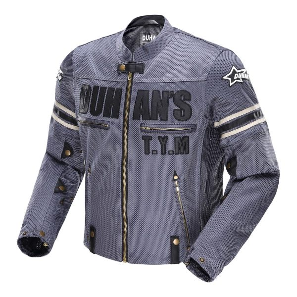 Chaqueta Moto Duhan D-103 Gris Verano - Imagen 2