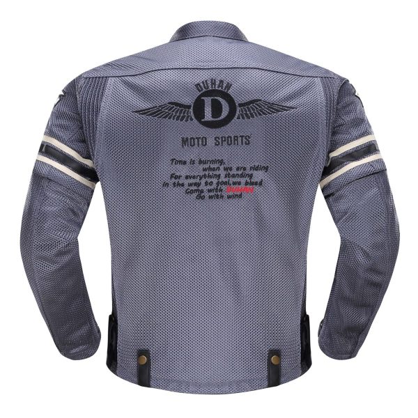 Chaqueta Moto Duhan D-103 Gris Verano - Imagen 4