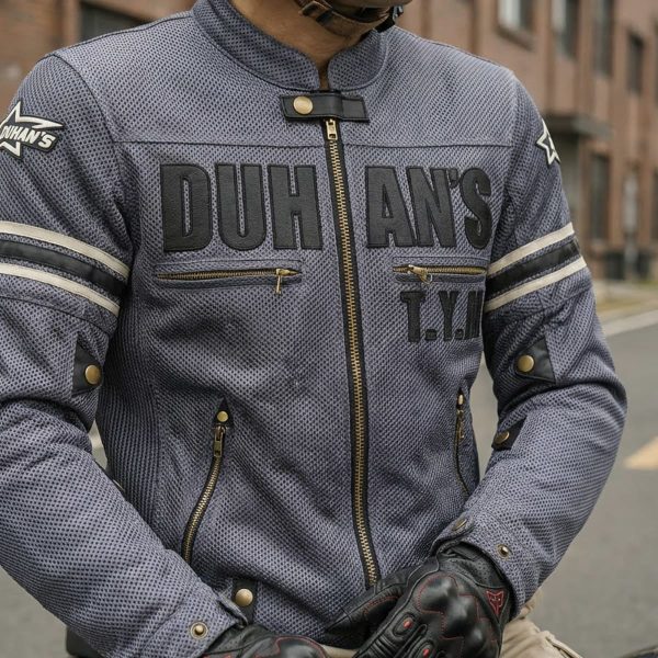 Chaqueta Moto Duhan D-103 Gris Verano - Imagen 3