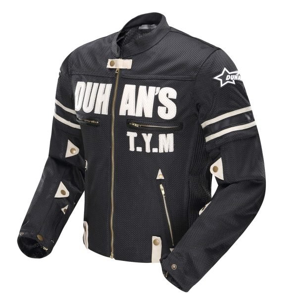 Chaqueta Moto Duhan D-103 Negra Verano - Imagen 2