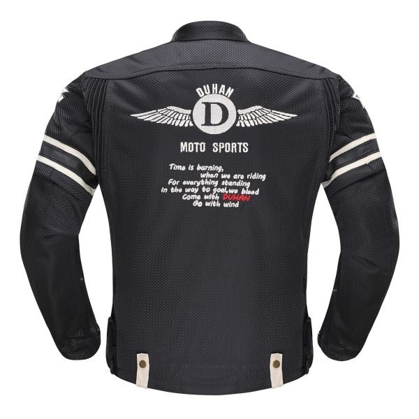 Chaqueta Moto Duhan D-103 Negra Verano - Imagen 3